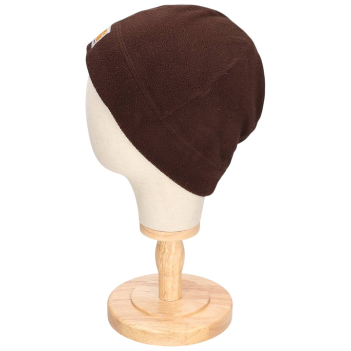 Carhartt knit beanie, one size fits all polyester brown type Vintage Second Hand