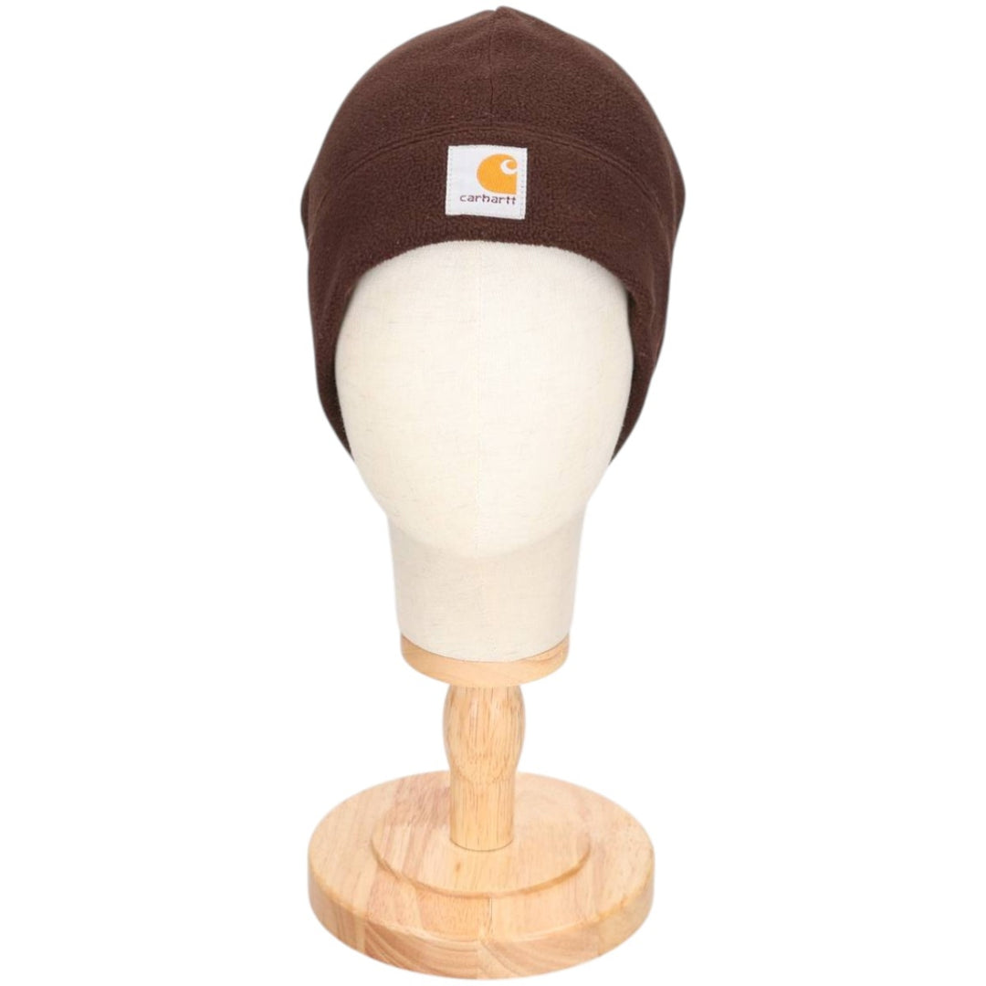 Carhartt knit beanie, one size fits all polyester brown type Vintage Second Hand