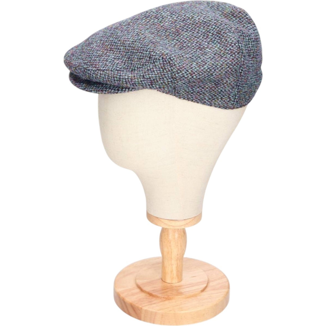 Glencroft Harris Tweed Hunting Cap, Made in England, One Size Fits All unclear gray type Vintage Second Hand
