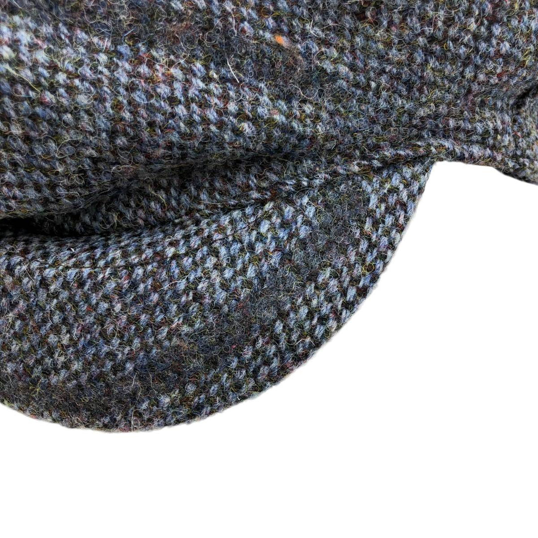 Glencroft Harris Tweed Hunting Cap, Made in England, One Size Fits All unclear gray type Vintage Second Hand