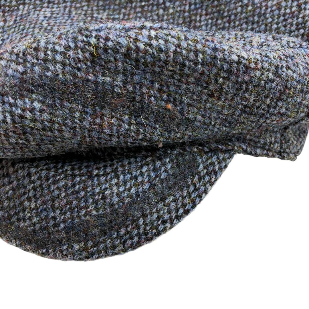 Glencroft Harris Tweed Hunting Cap, Made in England, One Size Fits All unclear gray type Vintage Second Hand