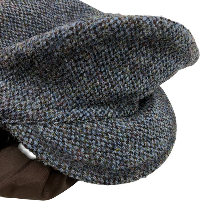 Glencroft Harris Tweed Hunting Cap, Made in England, One Size Fits All unclear gray type Vintage Second Hand
