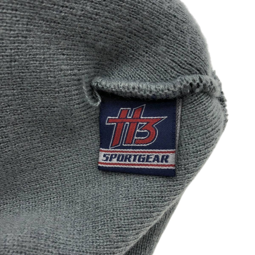 2000'S SPORTGEAR MONSTER GARAGE Fire Pattern Knit Beanie (One Size Fits All) acrylic black type Vintage Second Hand