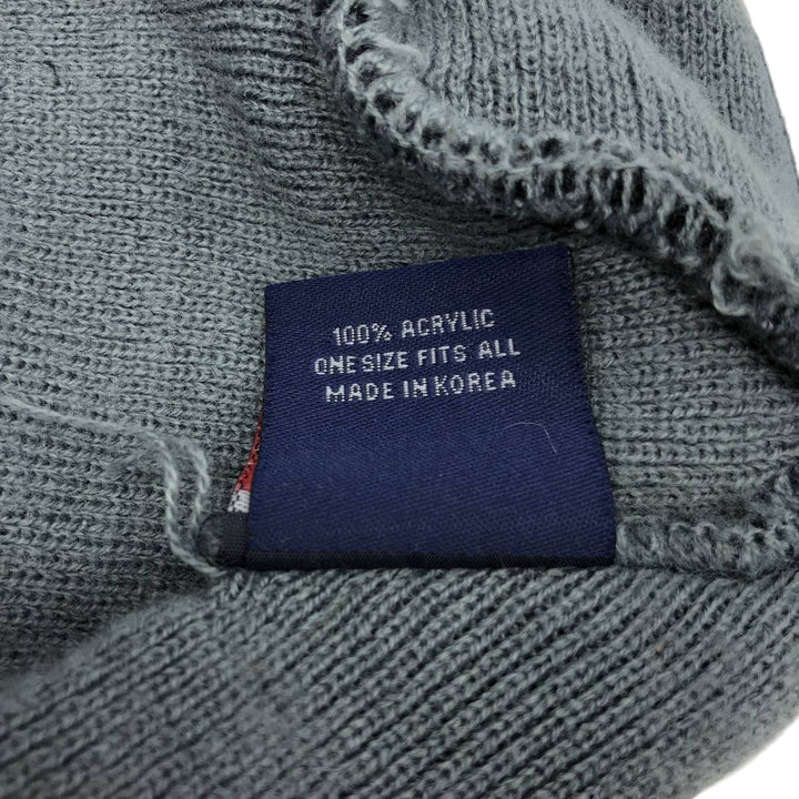 2000'S SPORTGEAR MONSTER GARAGE Fire Pattern Knit Beanie (One Size Fits All) acrylic black type Vintage Second Hand