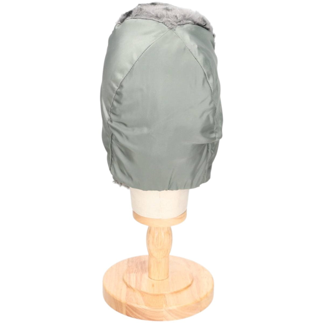 B-9B Military Flight Cap (Free Size) unclear Khaki type sage green Vintage Second Hand