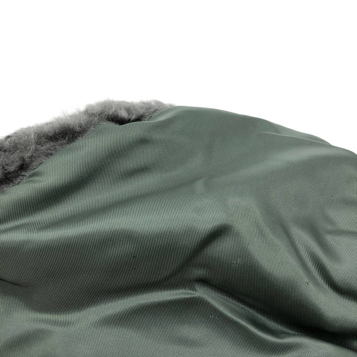 B-9B Military Flight Cap (Free Size) unclear Khaki type sage green Vintage Second Hand