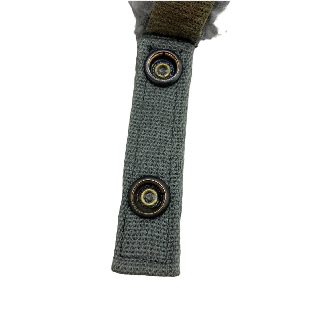 B-9B Military Flight Cap (Free Size) unclear Khaki type sage green Vintage Second Hand