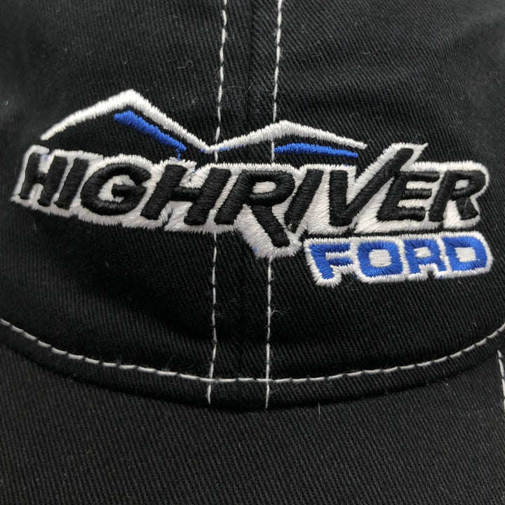 HIGHRIVER FORD High River Ford Advertising Baseball Cap, Free Size (Advising) cotton black type Vintage Second Hand