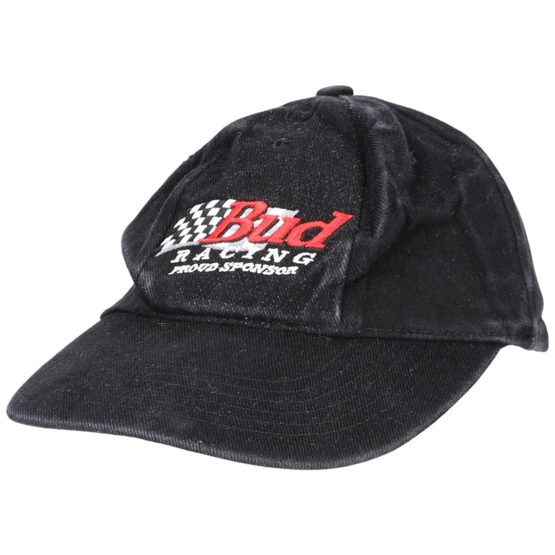 BUDWEISER Advertising Racing Cap (One Size Fits All) unclear black type Vintage Second Hand