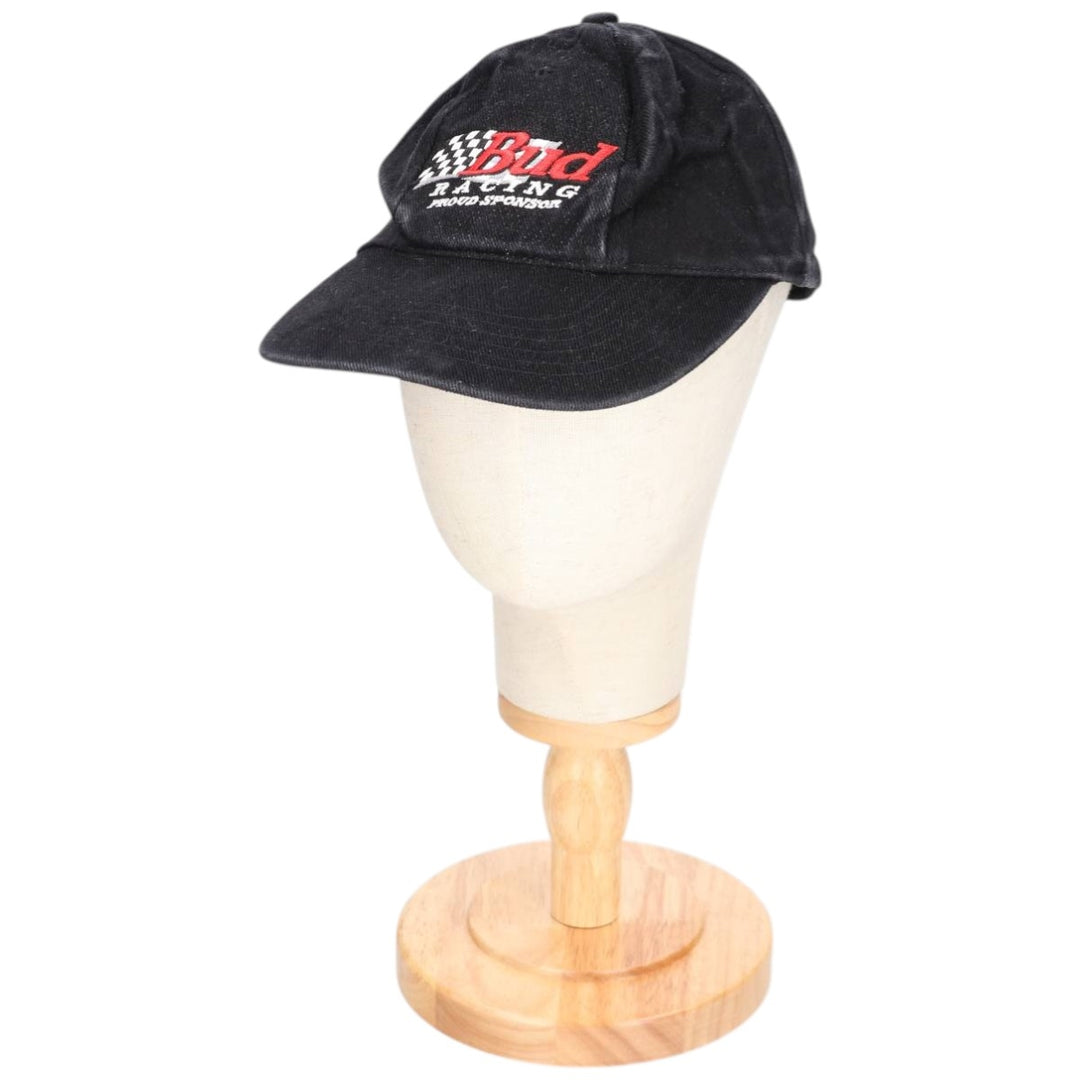 BUDWEISER Advertising Racing Cap (One Size Fits All) unclear black type Vintage Second Hand