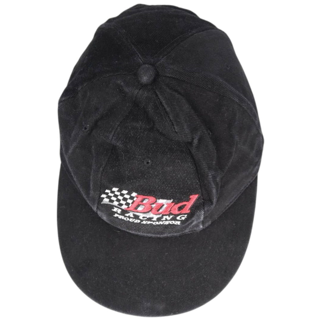 BUDWEISER Advertising Racing Cap (One Size Fits All) unclear black type Vintage Second Hand