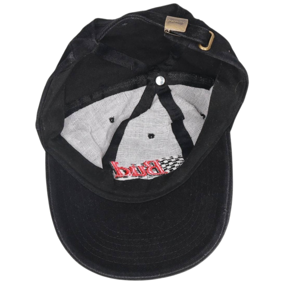 BUDWEISER Advertising Racing Cap (One Size Fits All) unclear black type Vintage Second Hand