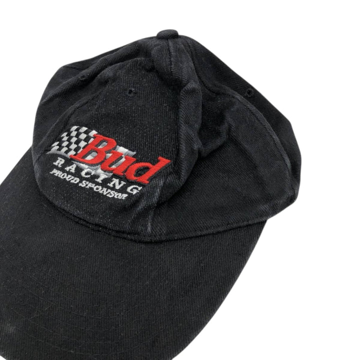 BUDWEISER Advertising Racing Cap (One Size Fits All) unclear black type Vintage Second Hand