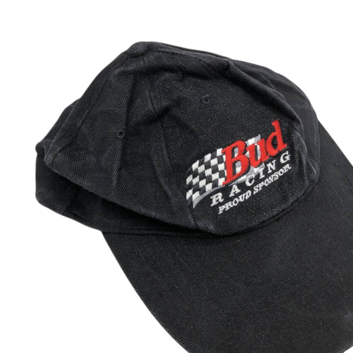 BUDWEISER Advertising Racing Cap (One Size Fits All) unclear black type Vintage Second Hand