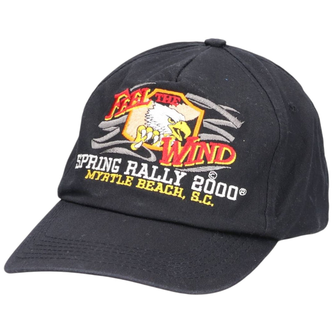 CAPSMITH, INC. Trucker Cap with Eagle Pattern, Motorcycle Baseball Cap, One Size Fits Most polyester black type Vintage Second Hand