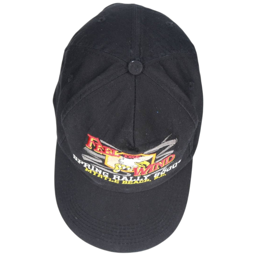 CAPSMITH, INC. Trucker Cap with Eagle Pattern, Motorcycle Baseball Cap, One Size Fits Most polyester black type Vintage Second Hand
