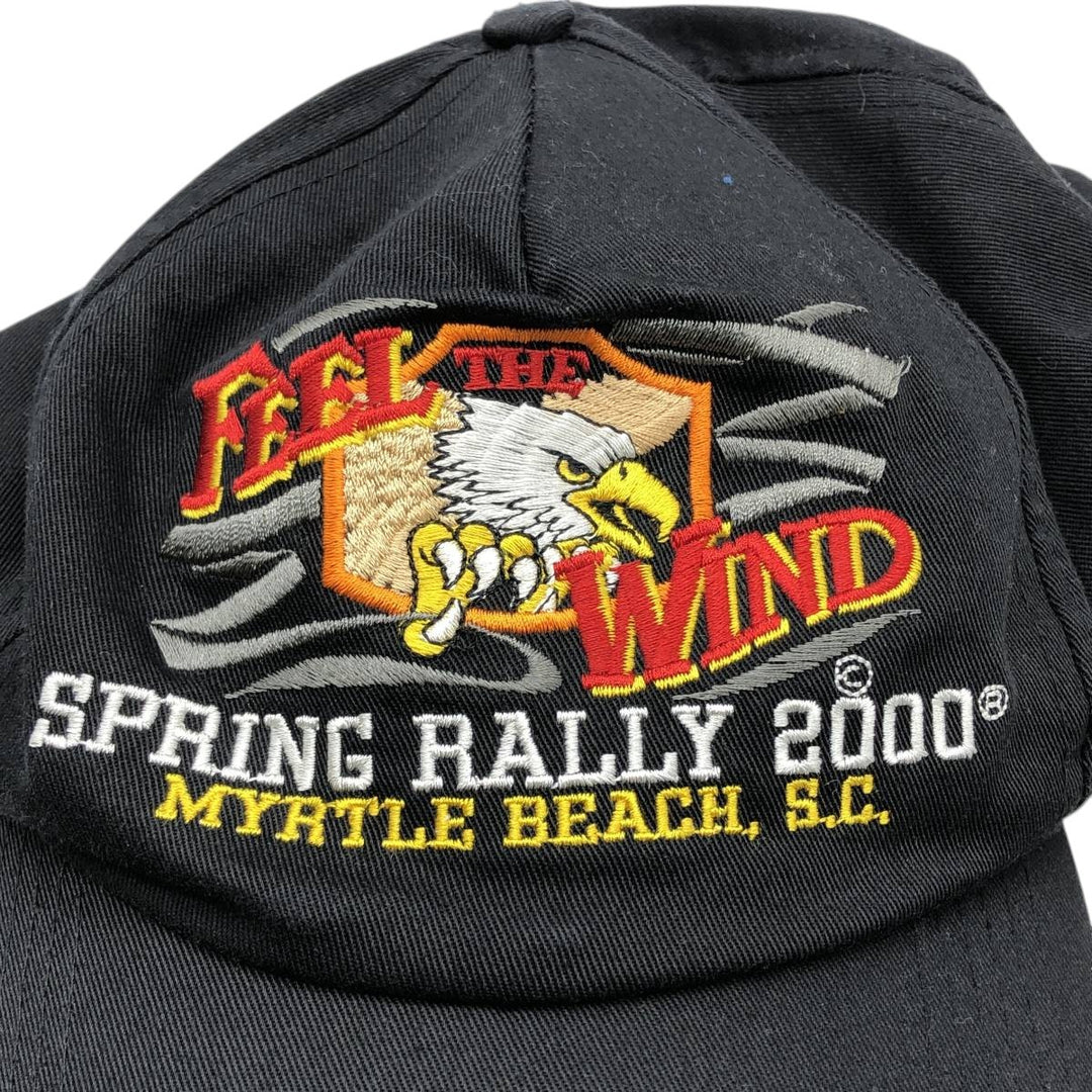 CAPSMITH, INC. Trucker Cap with Eagle Pattern, Motorcycle Baseball Cap, One Size Fits Most polyester black type Vintage Second Hand