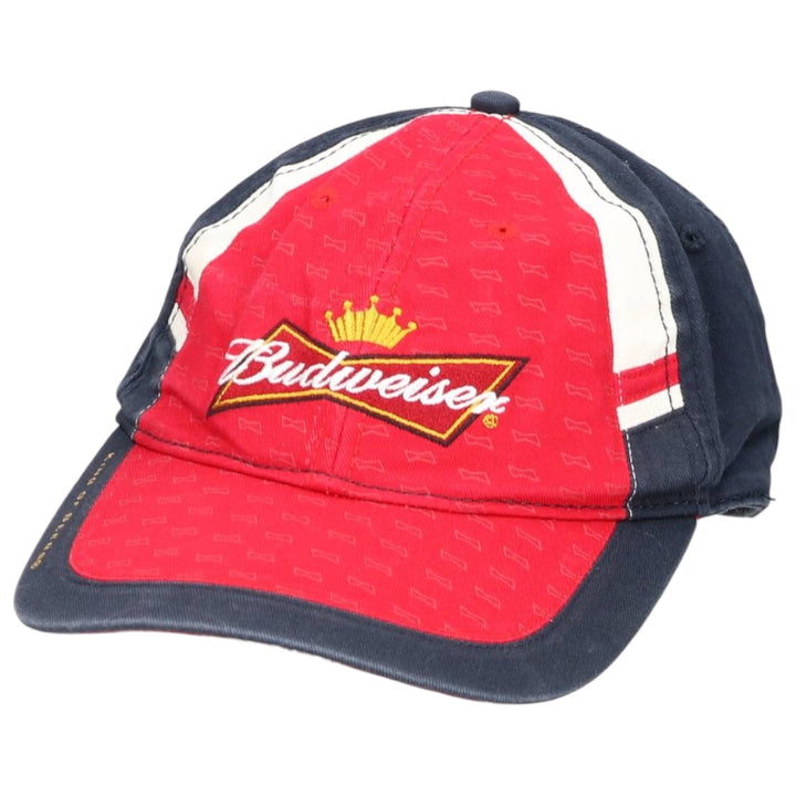 Budweiser Advertising Baseball Cap, One Size Fits All cotton navy blue type Vintage Second Hand