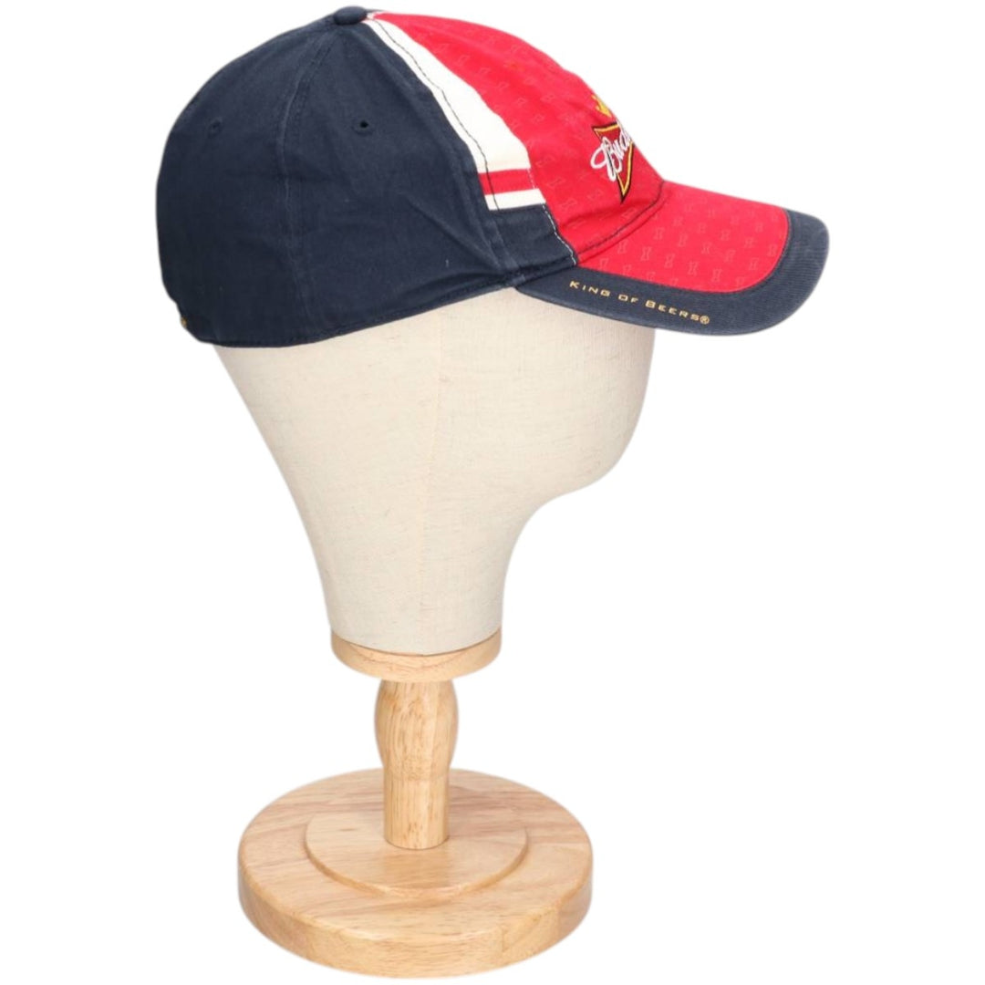Budweiser Advertising Baseball Cap, One Size Fits All cotton navy blue type Vintage Second Hand