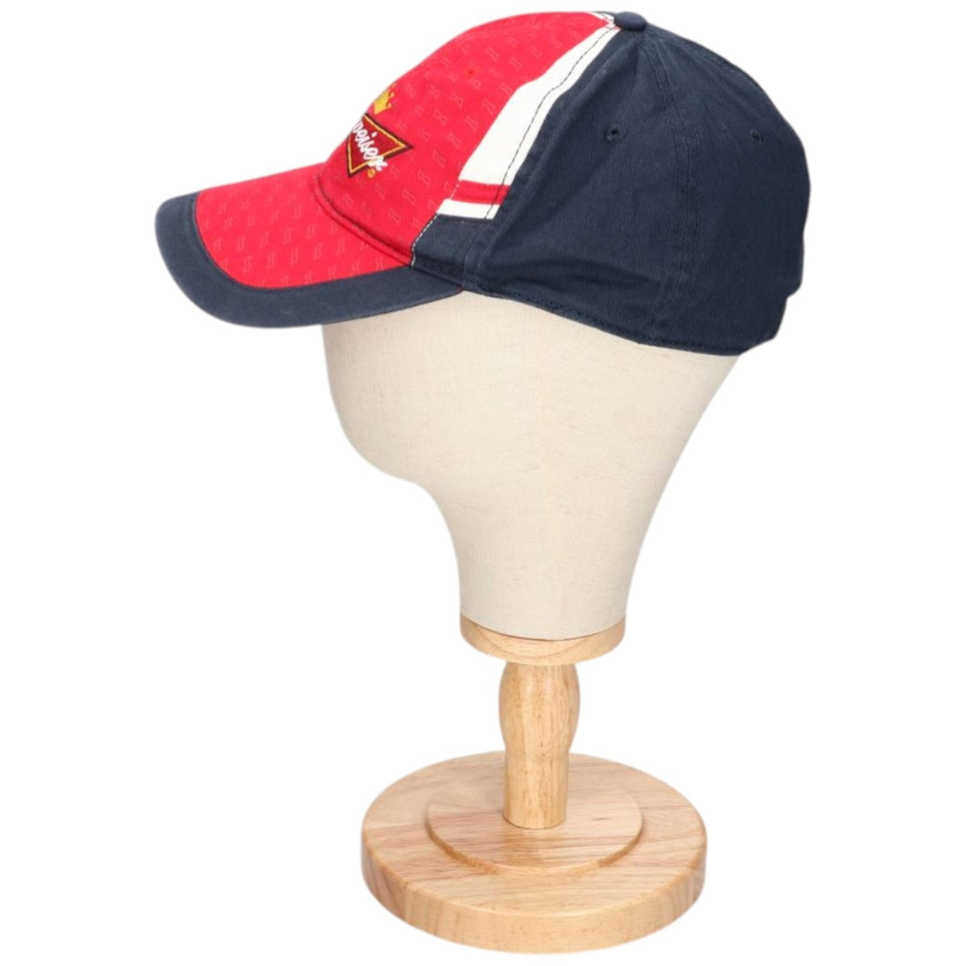 Budweiser Advertising Baseball Cap, One Size Fits All cotton navy blue type Vintage Second Hand