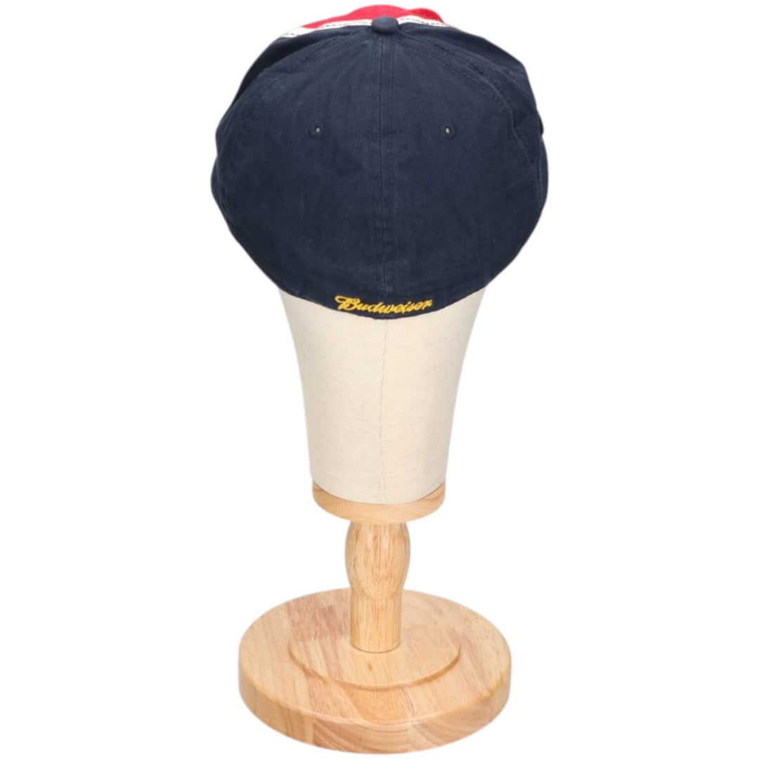 Budweiser Advertising Baseball Cap, One Size Fits All cotton navy blue type Vintage Second Hand