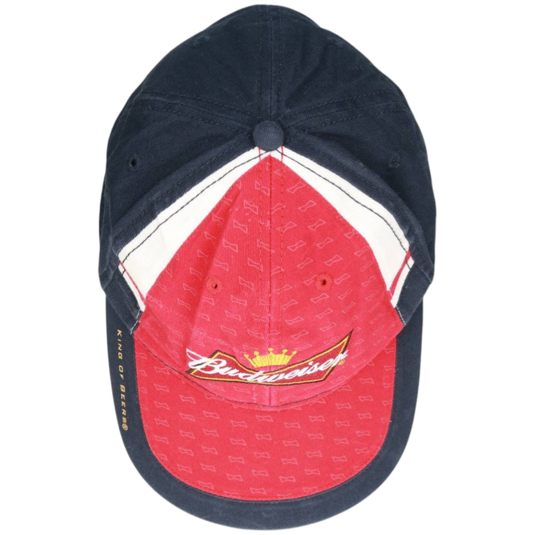 Budweiser Advertising Baseball Cap, One Size Fits All cotton navy blue type Vintage Second Hand