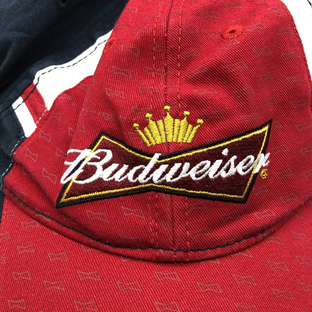 Budweiser Advertising Baseball Cap, One Size Fits All cotton navy blue type Vintage Second Hand