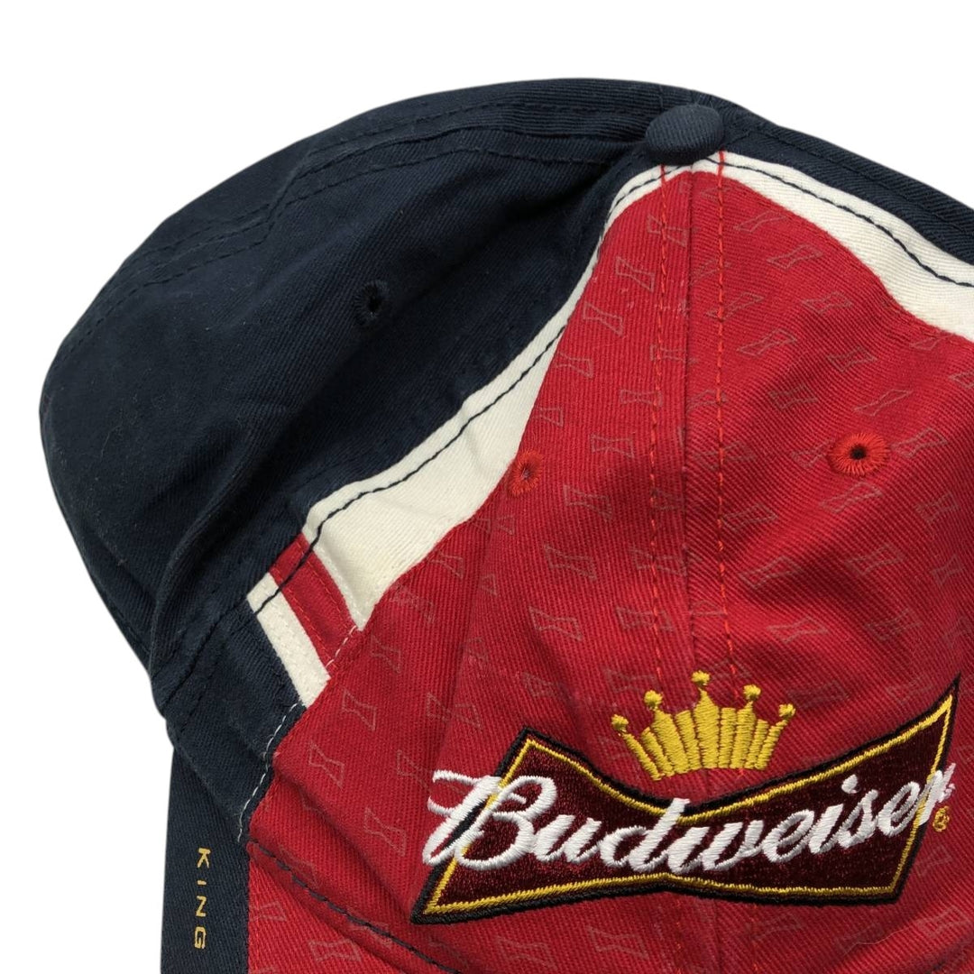 Budweiser Advertising Baseball Cap, One Size Fits All cotton navy blue type Vintage Second Hand