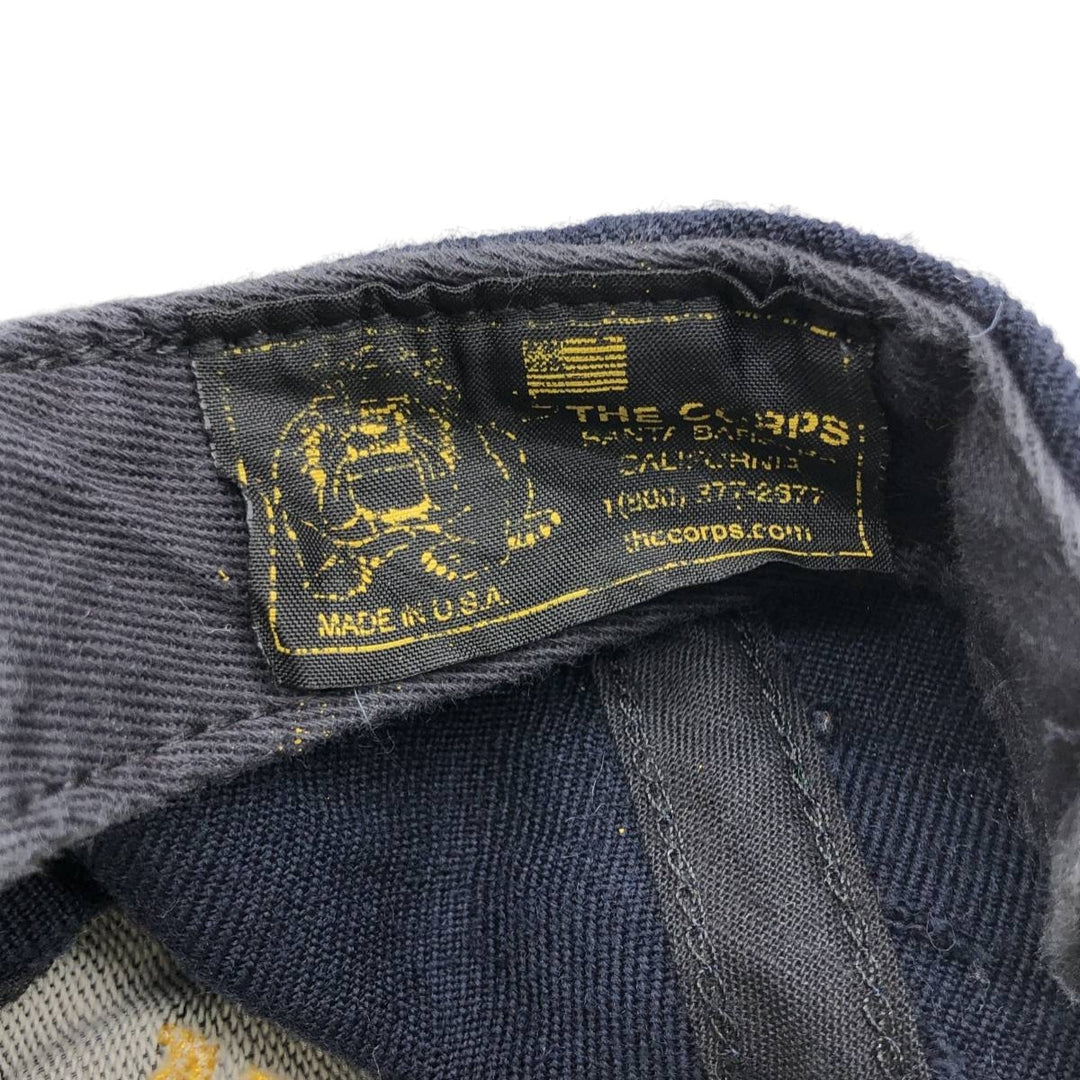 90'S - Vintage THE CORPS Stars and Stripes Military Baseball Cap, Made in USA, One Size Fits All unclear black type Vintage Second Hand