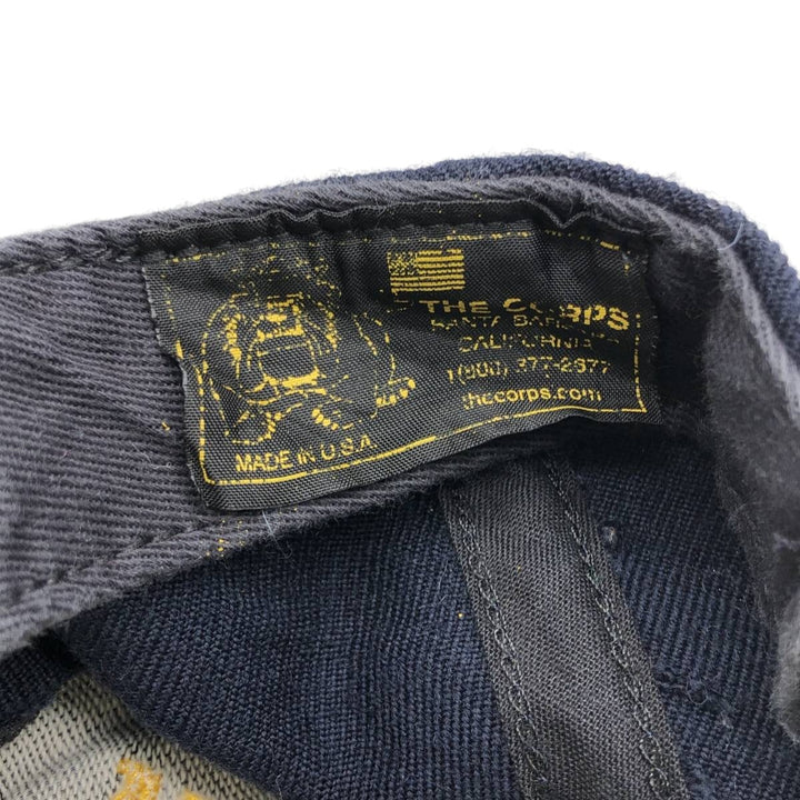 90'S - Vintage THE CORPS Stars and Stripes Military Baseball Cap, Made in USA, One Size Fits All unclear black type Vintage Second Hand