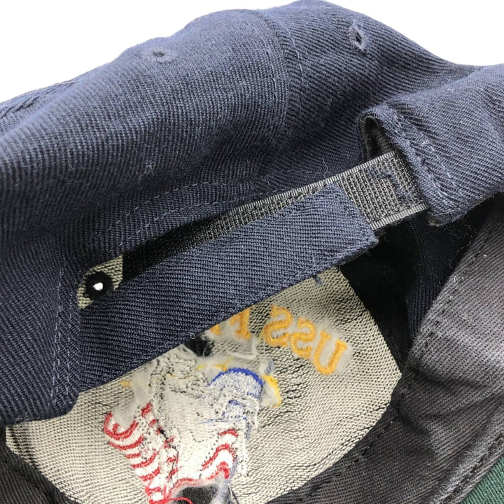 90'S - Vintage THE CORPS Stars and Stripes Military Baseball Cap, Made in USA, One Size Fits All unclear black type Vintage Second Hand