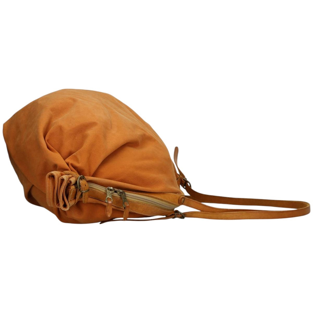 ILBISONTE Candy Bag Shoulder Bag Made in Italy genuine leather brown type Vintage Second Hand