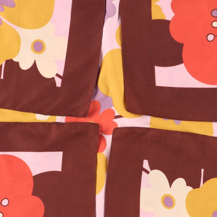 All-over floral scarf unclear brown type Vintage Second Hand