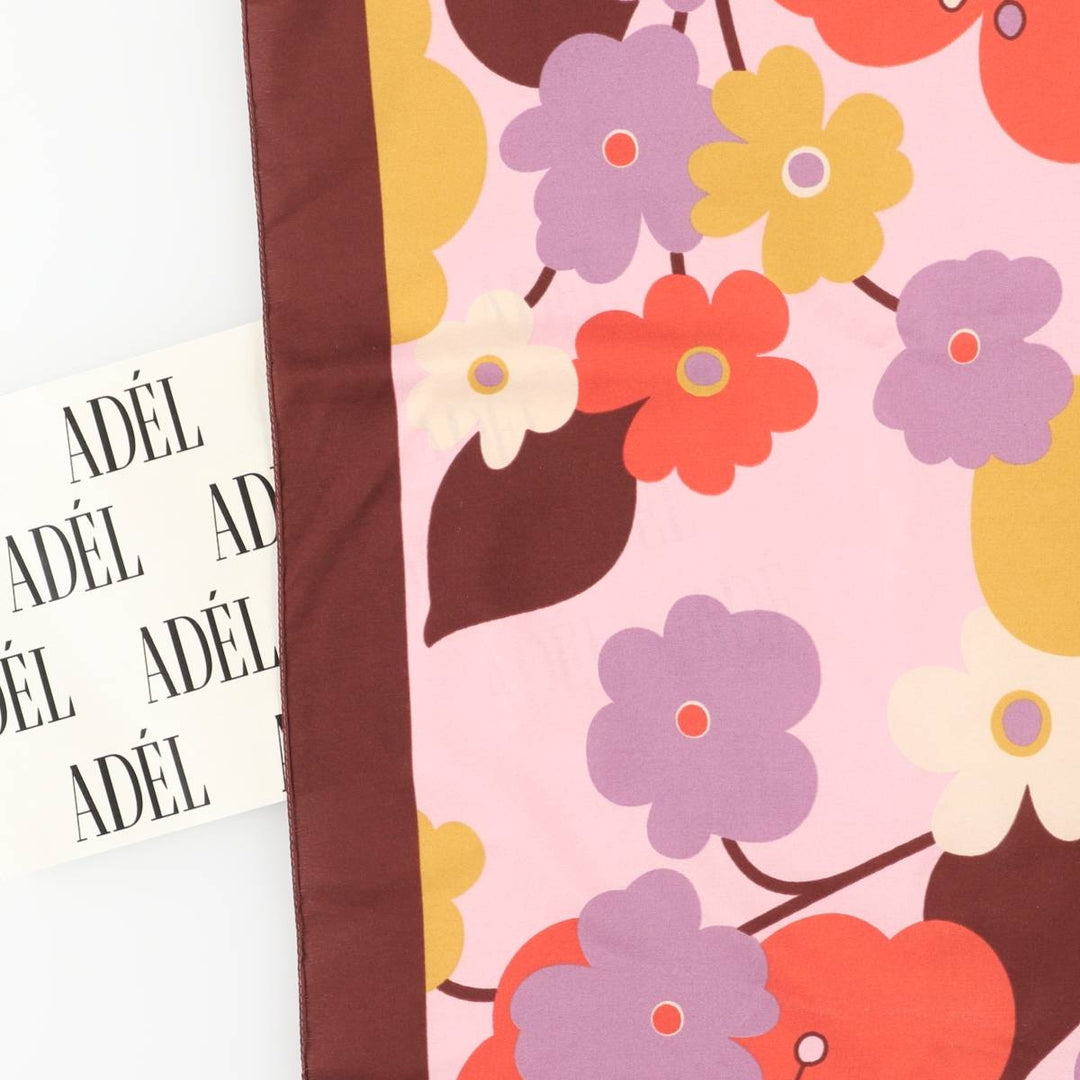 All-over floral scarf unclear brown type Vintage Second Hand