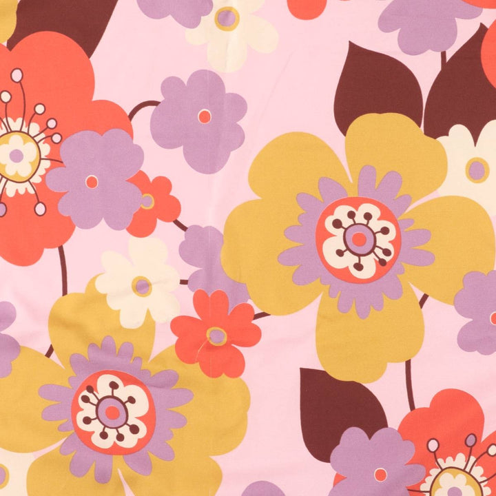 All-over floral scarf unclear brown type Vintage Second Hand