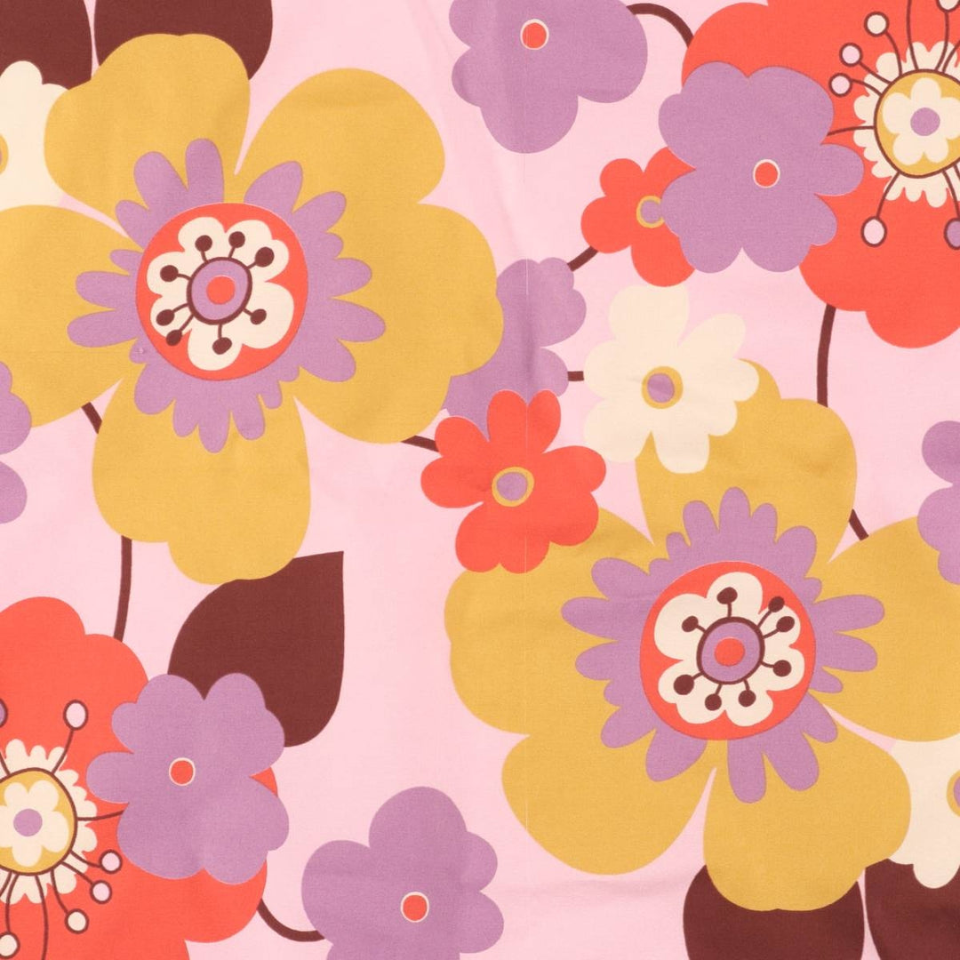 All-over floral scarf unclear brown type Vintage Second Hand