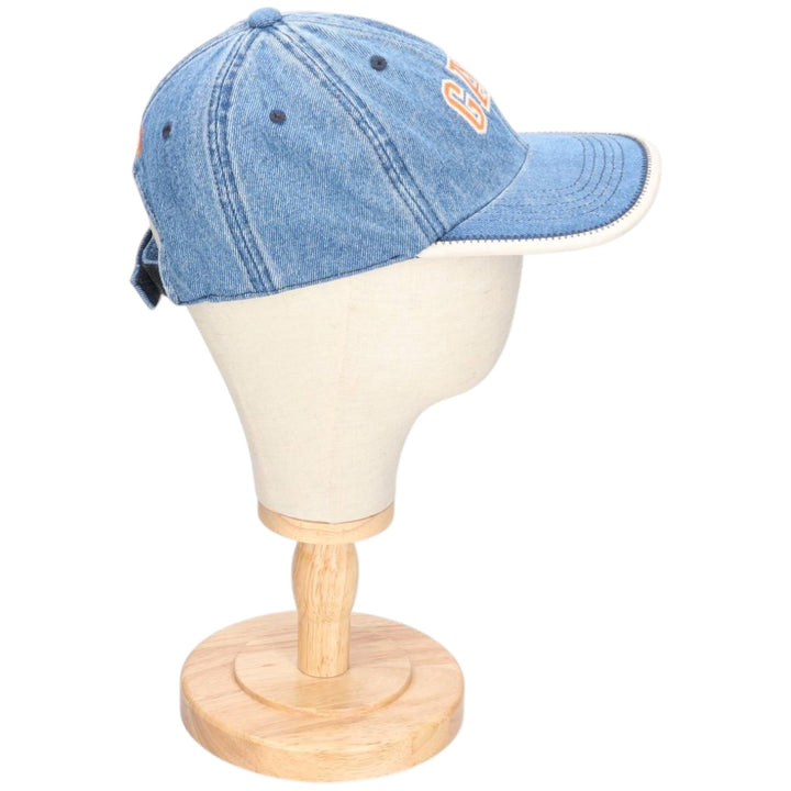 2000'S GAP Denim Baseball Cap, 6-Panel Cap, One Size Fits Most cotton Blue type light blue Vintage Second Hand