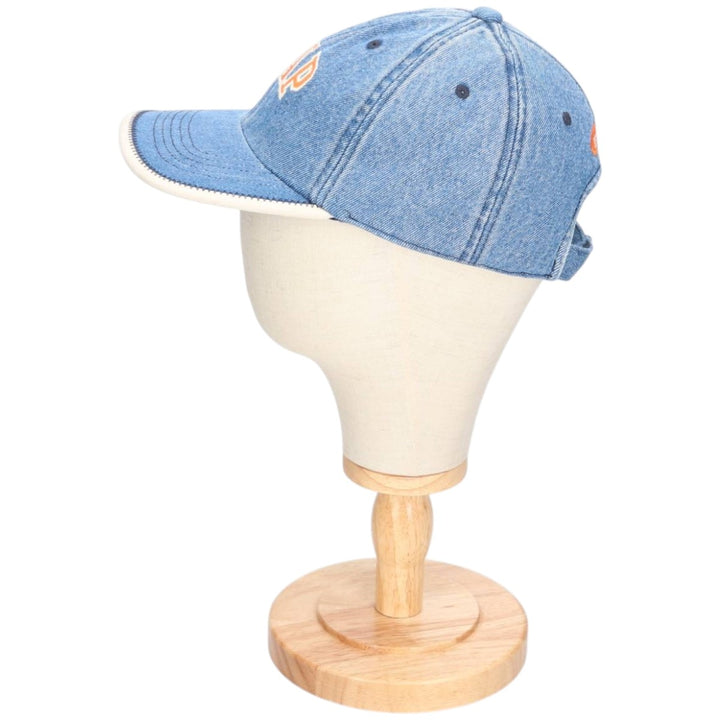 2000'S GAP Denim Baseball Cap, 6-Panel Cap, One Size Fits Most cotton Blue type light blue Vintage Second Hand