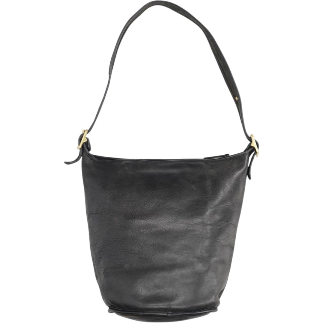 90'S Coach Old Coach Shoulder Bag Vintage genuine leather black type Vintage Second Hand