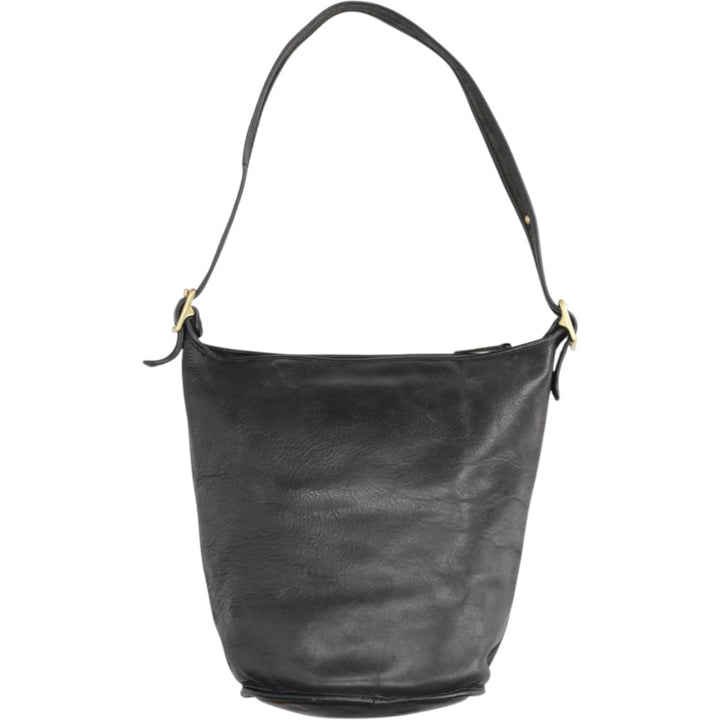 90'S Coach Old Coach Shoulder Bag Vintage genuine leather black type Vintage Second Hand