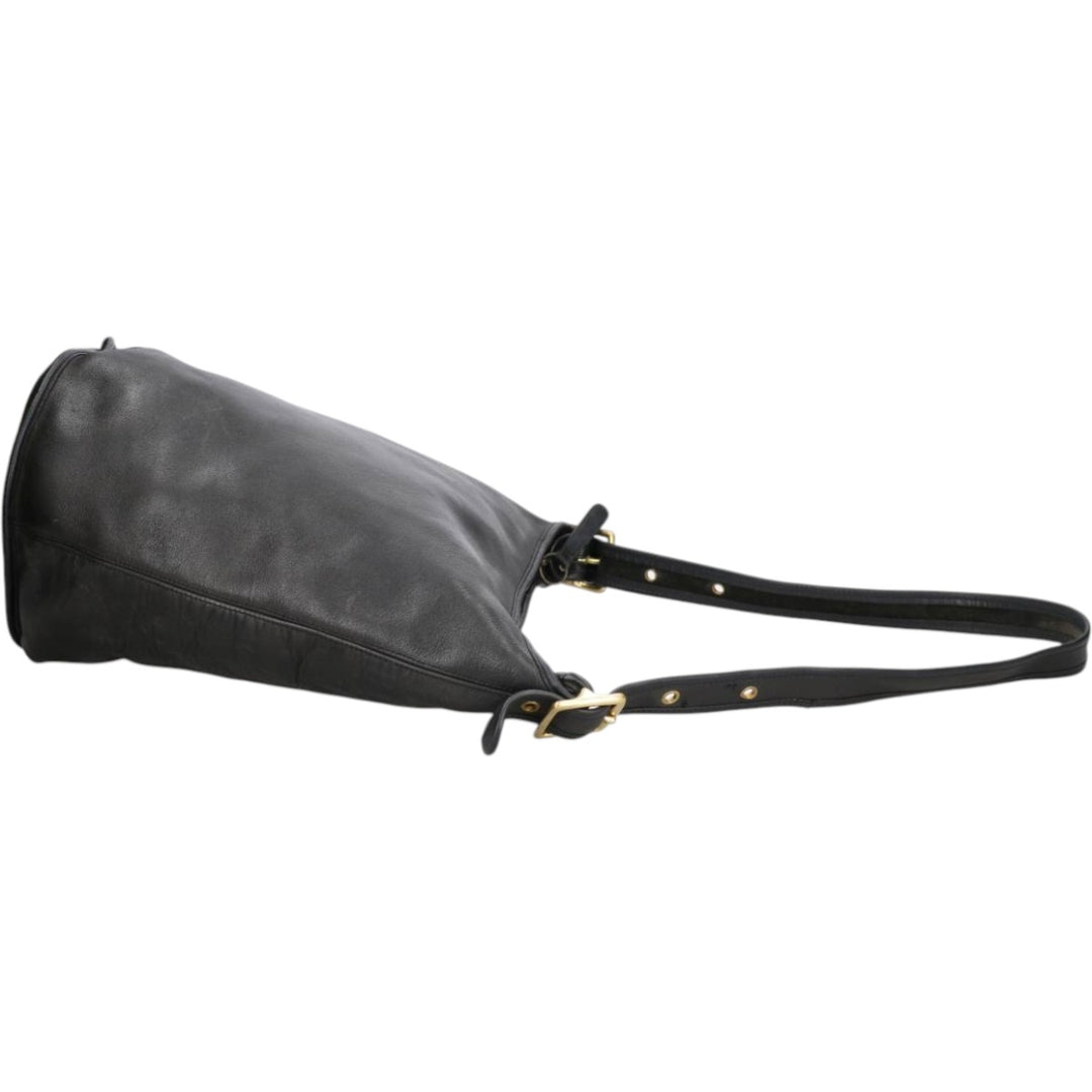 90'S Coach Old Coach Shoulder Bag Vintage genuine leather black type Vintage Second Hand