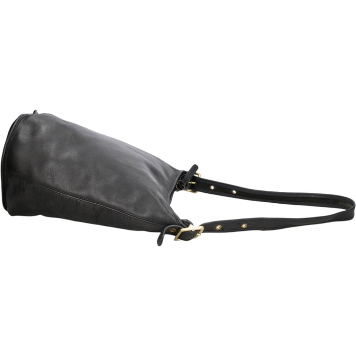 90'S Coach Old Coach Shoulder Bag Vintage genuine leather black type Vintage Second Hand