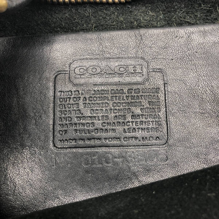 90'S Coach Old Coach Shoulder Bag Vintage genuine leather black type Vintage Second Hand