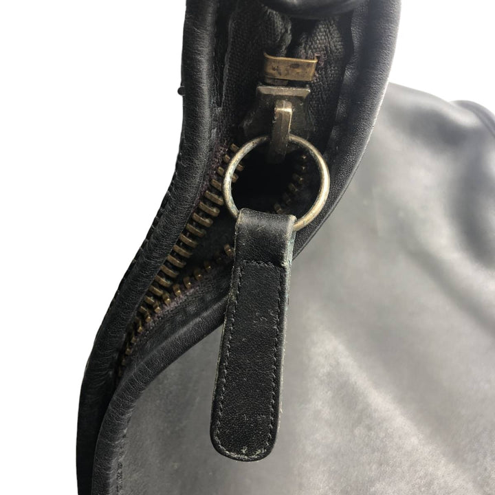 90'S Coach Old Coach Shoulder Bag Vintage genuine leather black type Vintage Second Hand