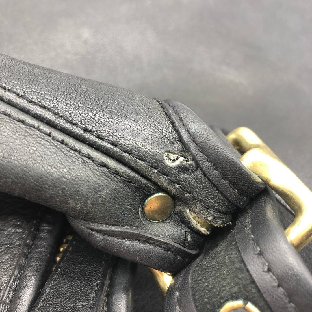 90'S Coach Old Coach Shoulder Bag Vintage genuine leather black type Vintage Second Hand