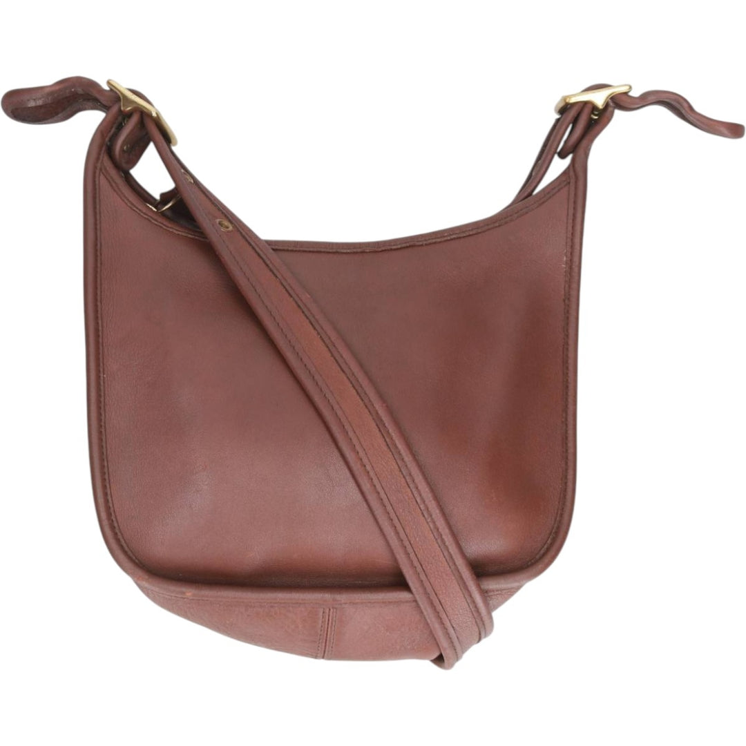 90'S Coach Old Coach Shoulder Bag, Made in USA, Vintage genuine leather brown type Vintage Second Hand
