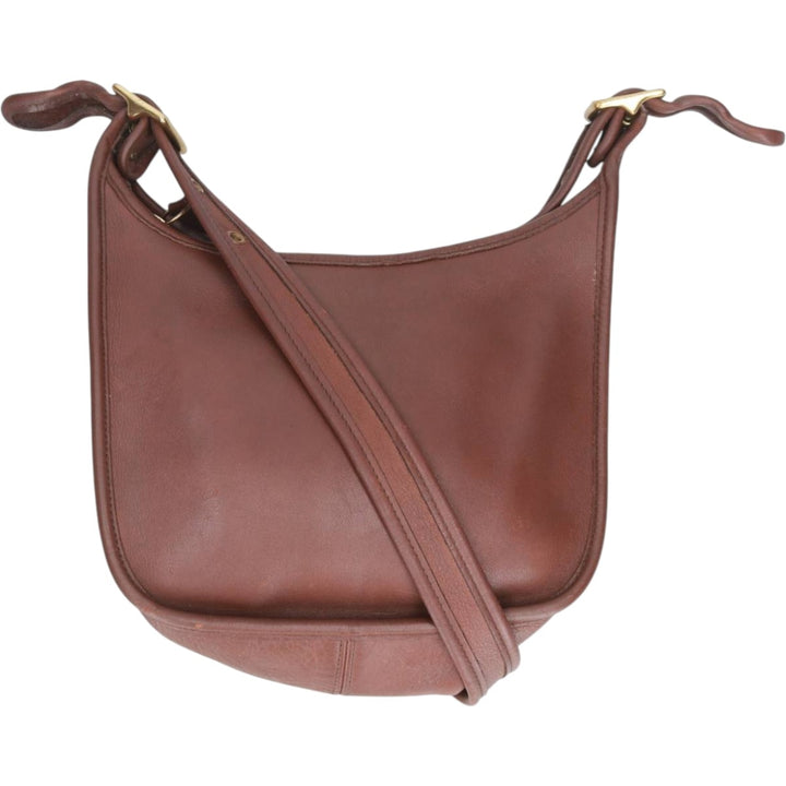 90'S Coach Old Coach Shoulder Bag, Made in USA, Vintage genuine leather brown type Vintage Second Hand