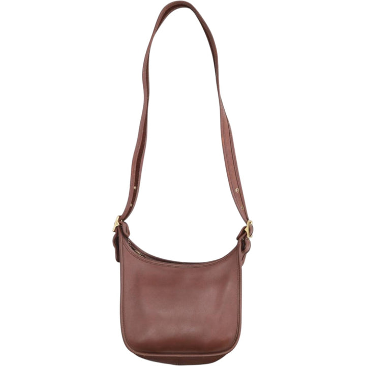 90'S Coach Old Coach Shoulder Bag, Made in USA, Vintage genuine leather brown type Vintage Second Hand