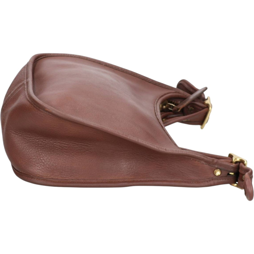 90'S Coach Old Coach Shoulder Bag, Made in USA, Vintage genuine leather brown type Vintage Second Hand