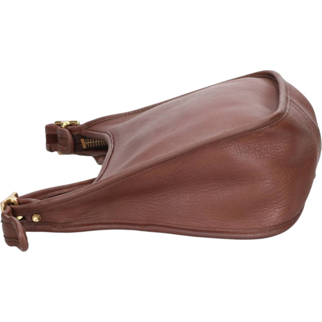 90'S Coach Old Coach Shoulder Bag, Made in USA, Vintage genuine leather brown type Vintage Second Hand